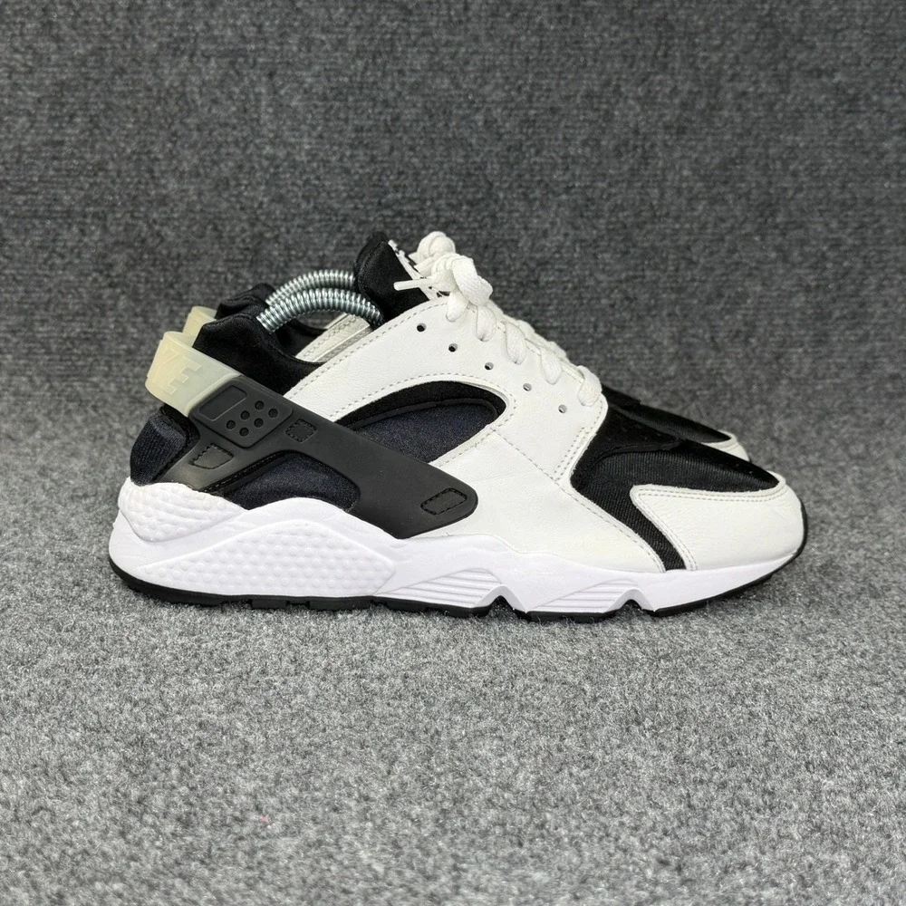 Nike Air Huarache OG Shoes Men 9 Orca White Leather Black Retro Athletic Running